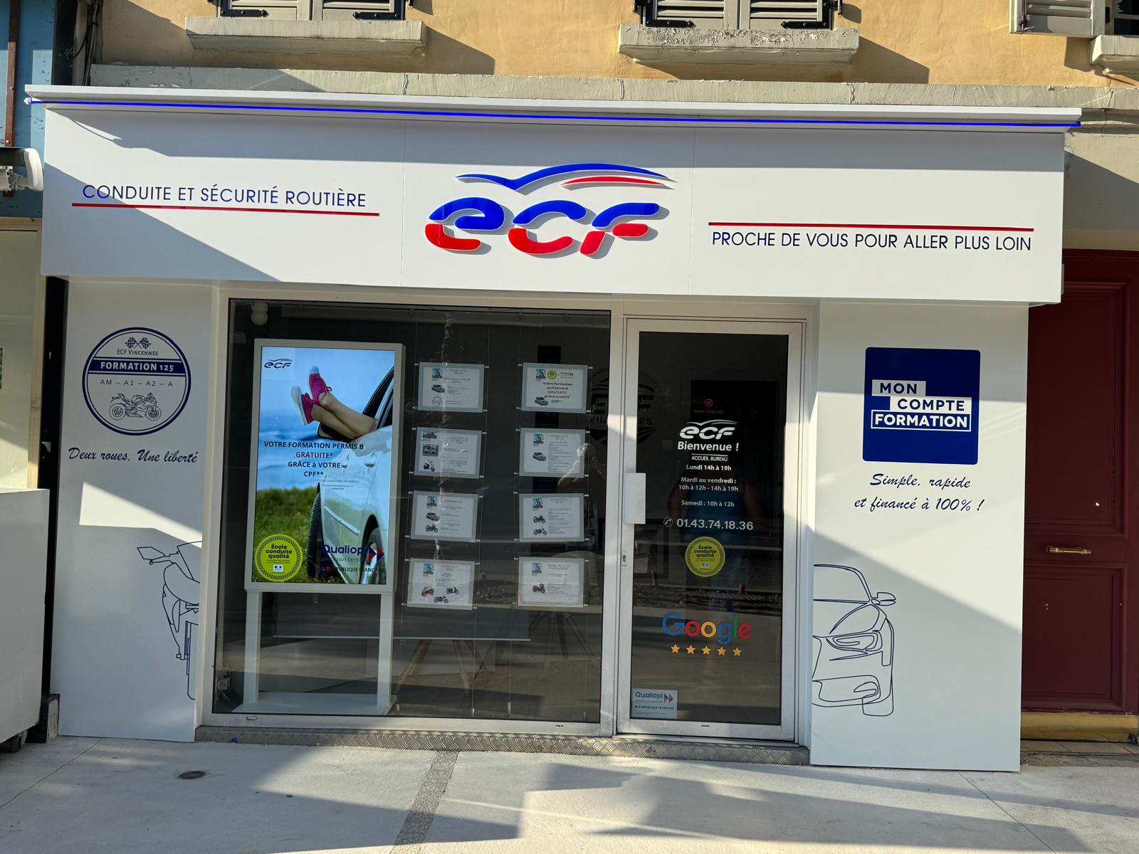 Formation permis de conduire ECF Vincennes